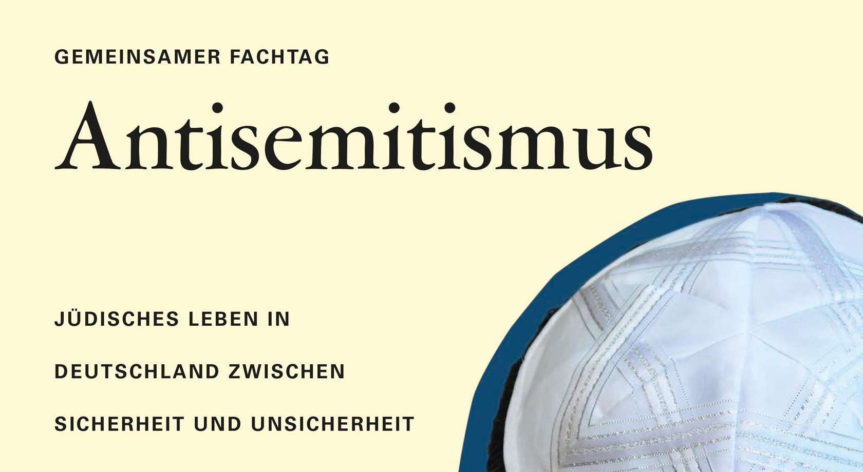 Titelbild der Publikation "Gemeinsamer Fachtag Antisemitismus"